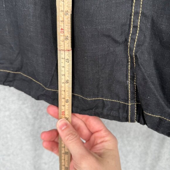 Harley-Davidson x Tori Richard Linen Mini Cargo Skirt Size 6 Black Grunge Biker - Picture 14 of 14